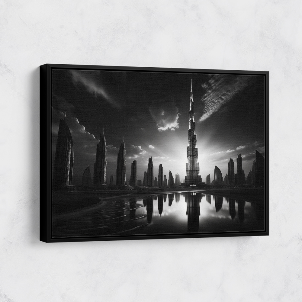 Black and deals white framed pictures